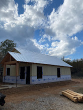 New building with a fresh silver metal roof